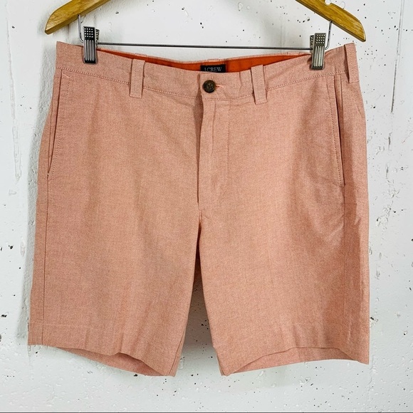 J. Crew Factory Other - J. Crew size 33 Gramercy Orange / Peach Flat Front Shorts